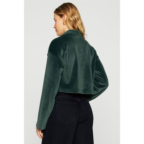 New Plush Rib Half Zip Sweatshirt Black - Picture 2 of 5